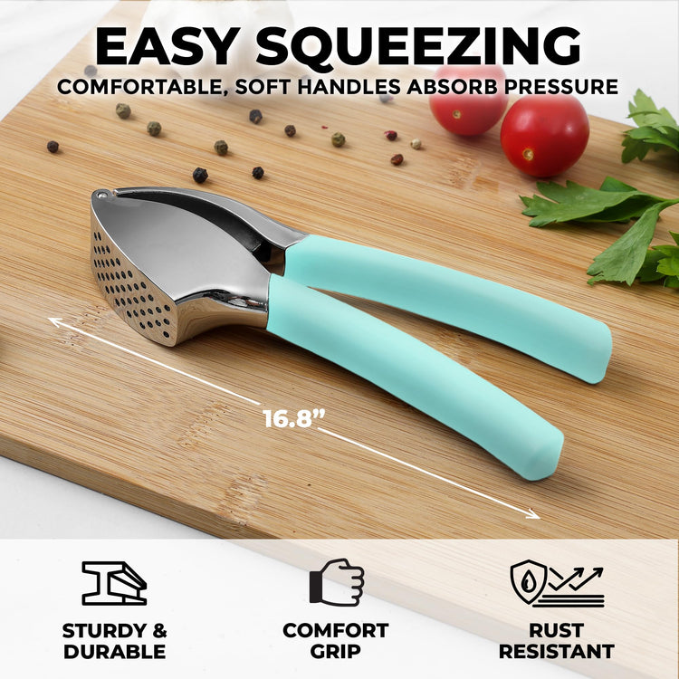 Metal Comfort Grip Garlic Press