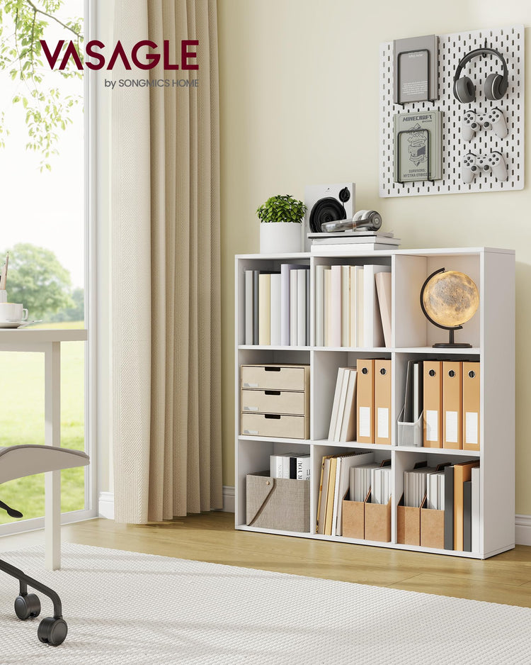 Bookcase Cube Shelf with 9 Compartments
