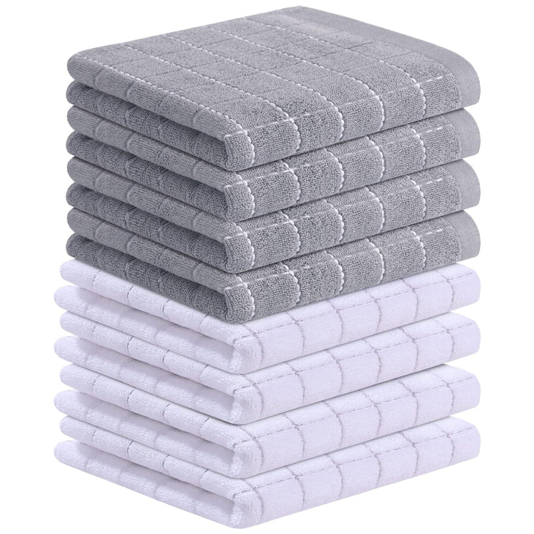 100% Cotton Terry Kitchen Towels (8 Count)