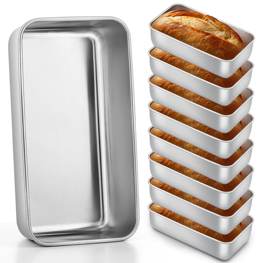 Loaf Pan for Baking Bread (8 Count)