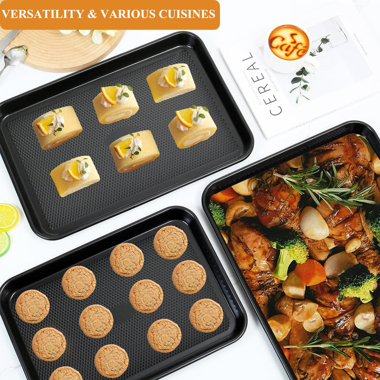 Nonstick Baking Sheet Pan Set of 3