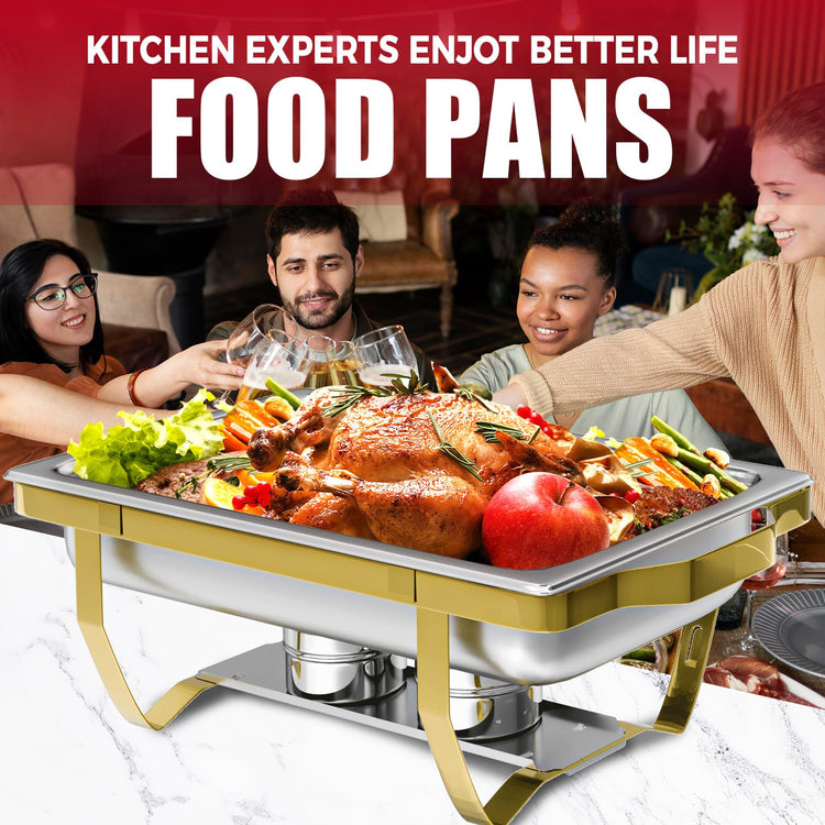 Rectangular Chafing Dish Buffet Sets of 6 (6 Count)