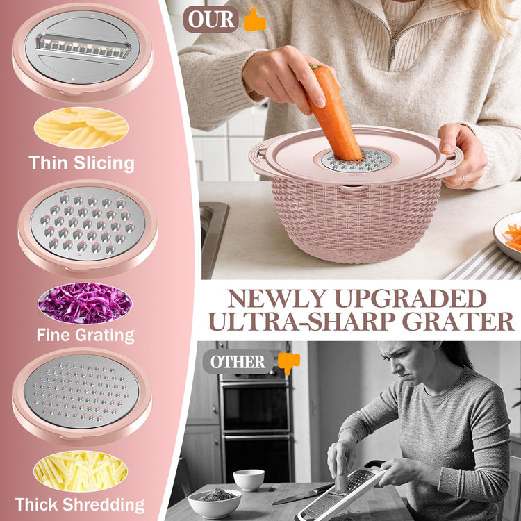 4 1 Strainer Bowl with Lid Set