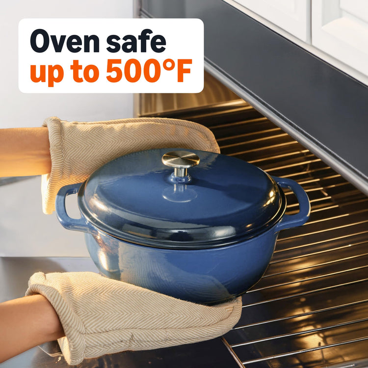 Enameled Cast Iron Dutch Oven Pot with Lid