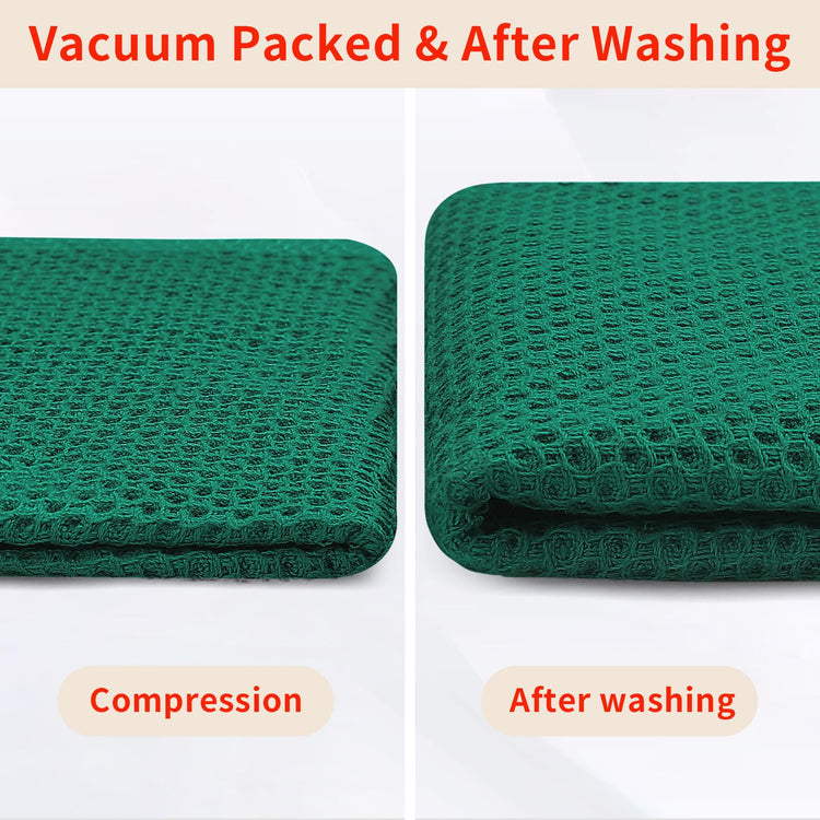 100% Cotton Waffle Weave Kitchen Dish Cloths 12 (12 Count)