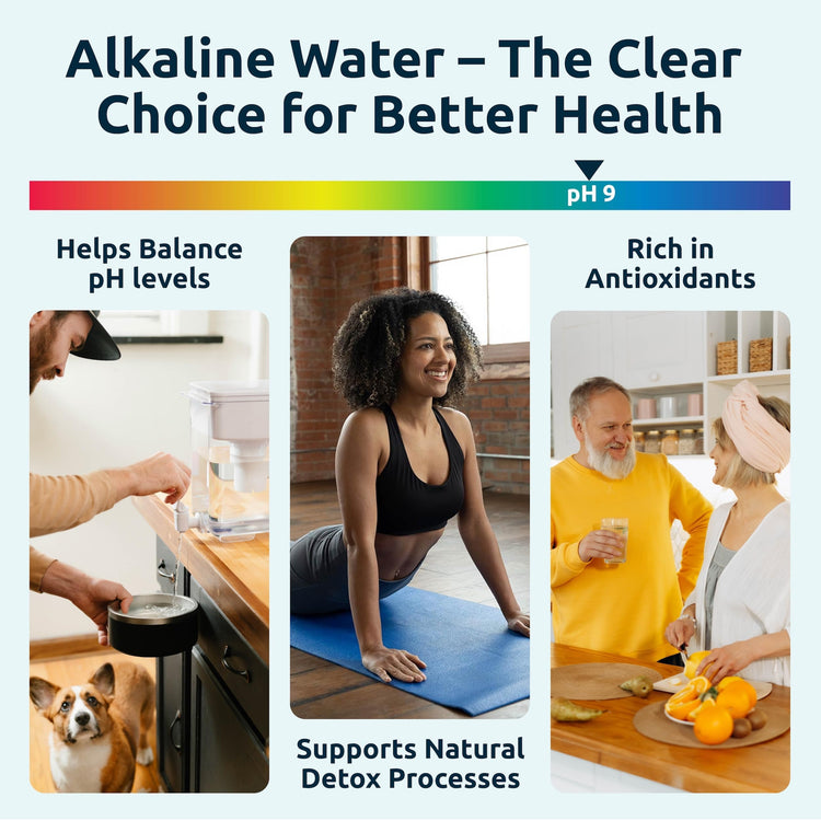 pH Recharge Glass Alkaline Water Filter Dispenser System