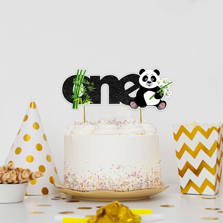 Panda One Cake Topper