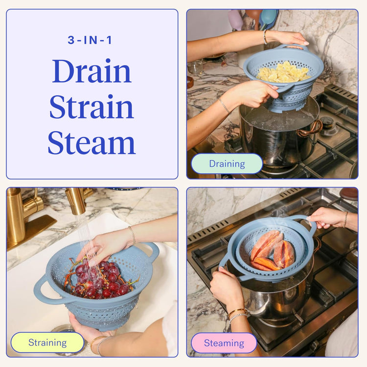 Collapsible Colander for Kitchen