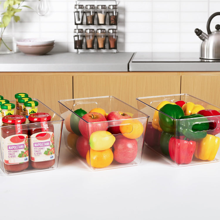 6 Pack Clear Storage Bins (6 Count)