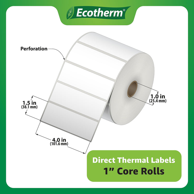 4" x 1.5" Thermal Labels (10800 Count)