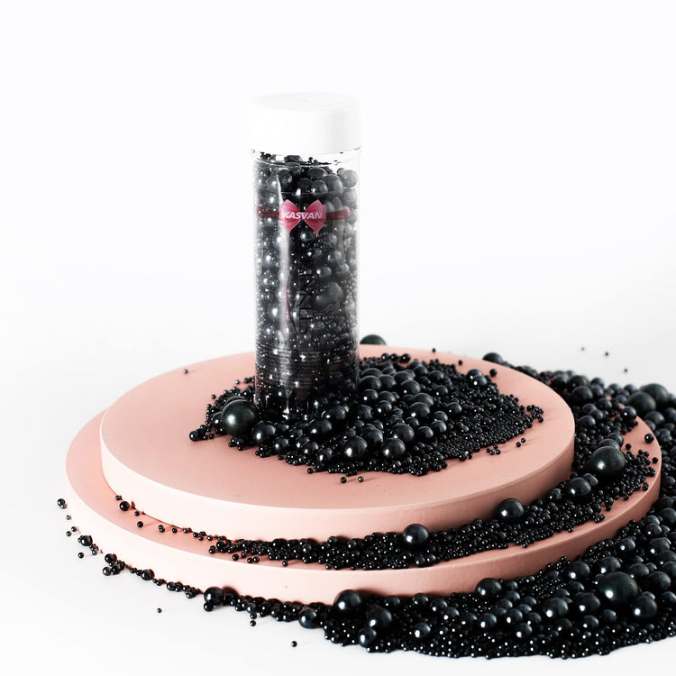 Black Pearl Sugar Sprinkles (4.58 Ounce)