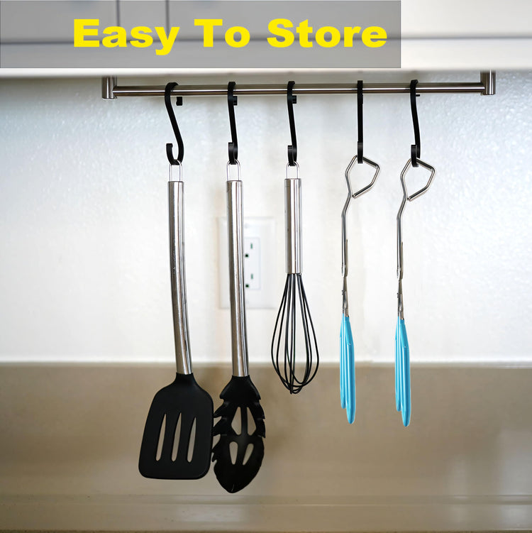 11 Inch Hiash Blue Stainless Steel Scissor Tongs