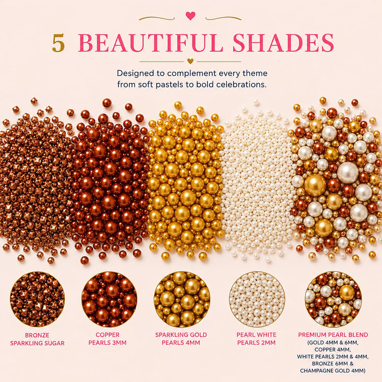 Sprinkle Mix Edible Gold (5 Ounce)