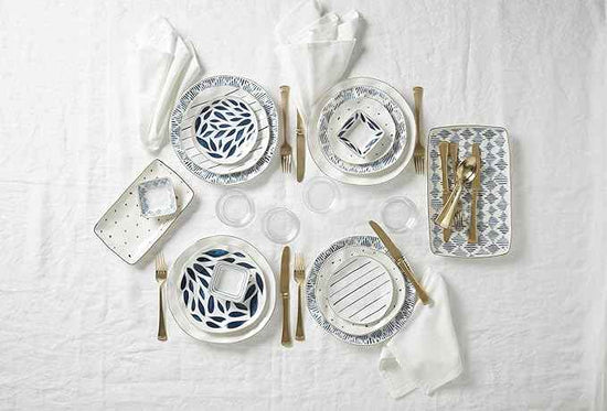 Lenox 895680 Blue Bay 24-Piece Dinnerware Set, Service For 8