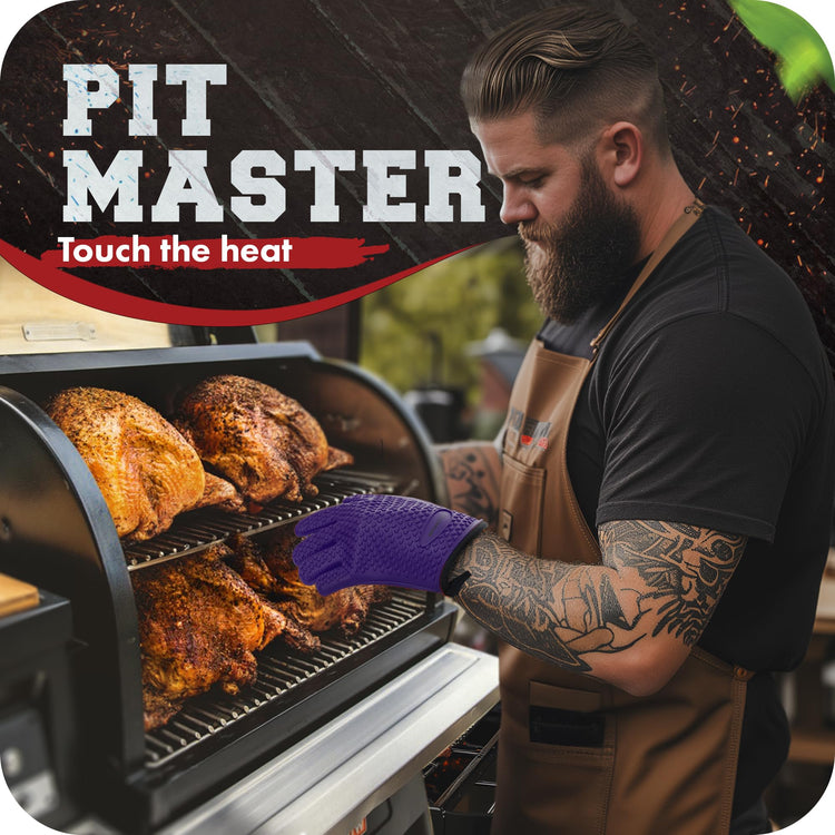 XL Silicone Smoker BBQ Gloves (2 Count)