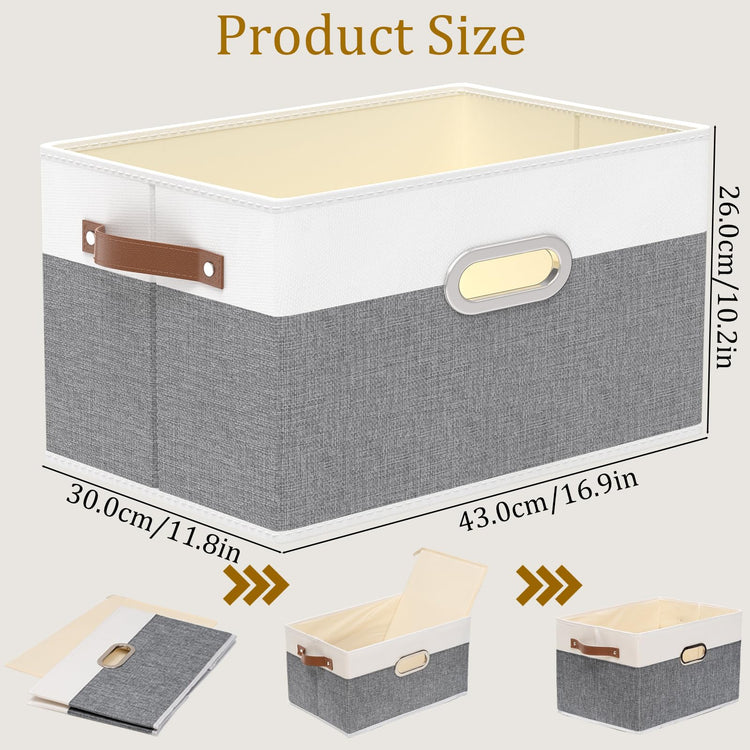 Collapsible Fabric Storage Bins