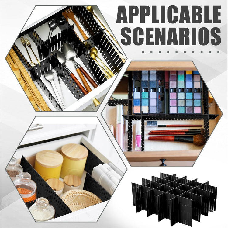 15 Pcs 5.12 Tall Drawer Divider Adjustable Drawer Organizer (15 Count)