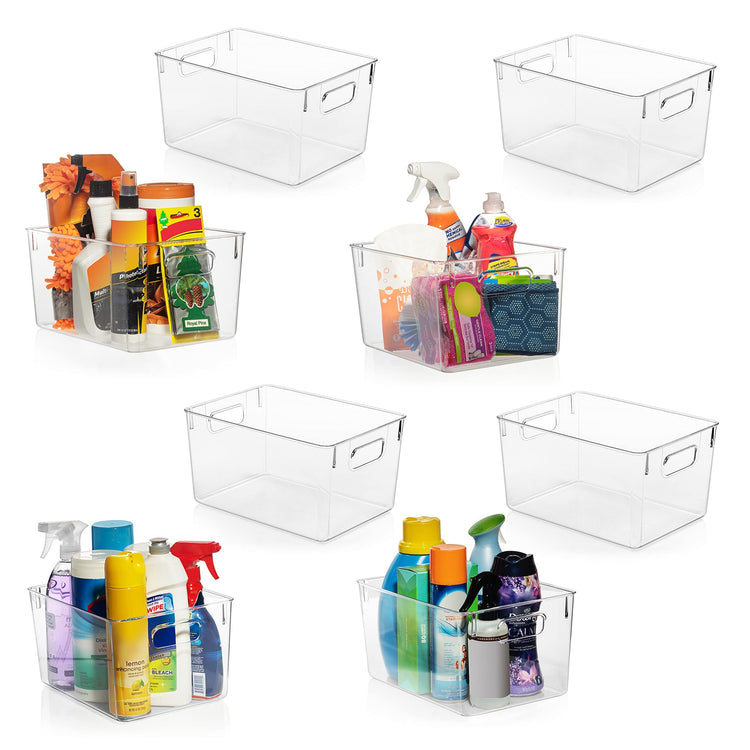 Clear Plastic Storage Bins