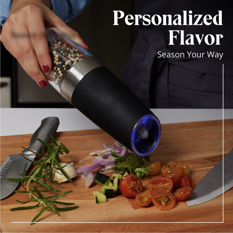 Electric Salt and Pepper Grinder Set
