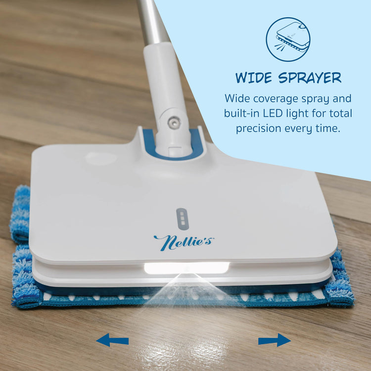 Wow Too Cordless Electric Spray Mop with LED Light & Scrub Pads