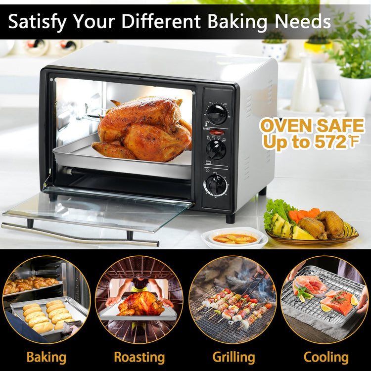 Baking Sheet with Wire Rack Set of 6