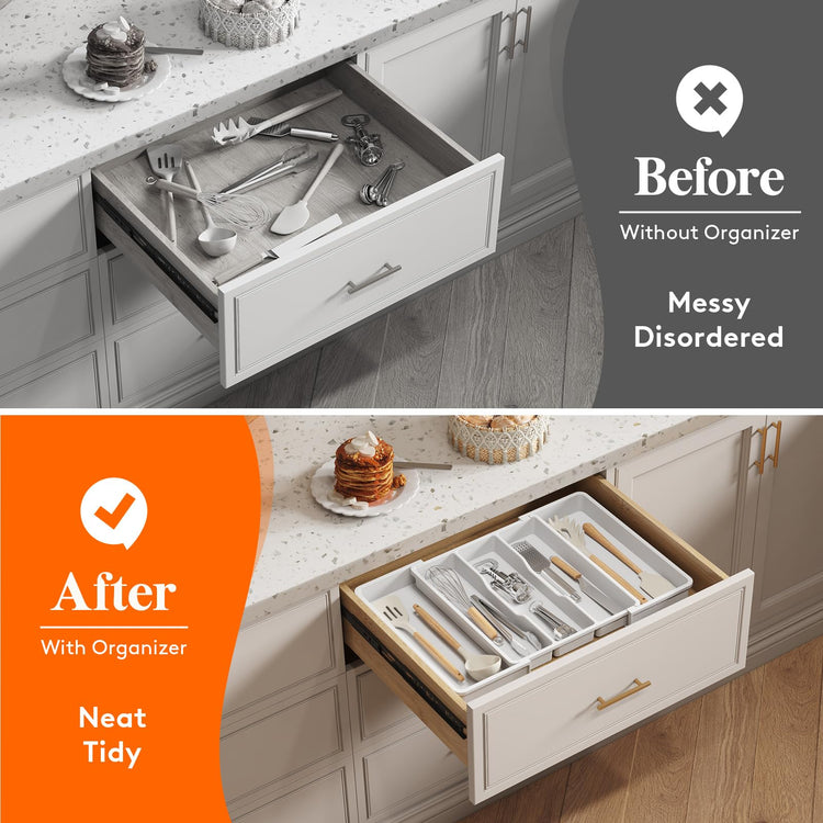 Utensil Organizer for Kitchen Drawers