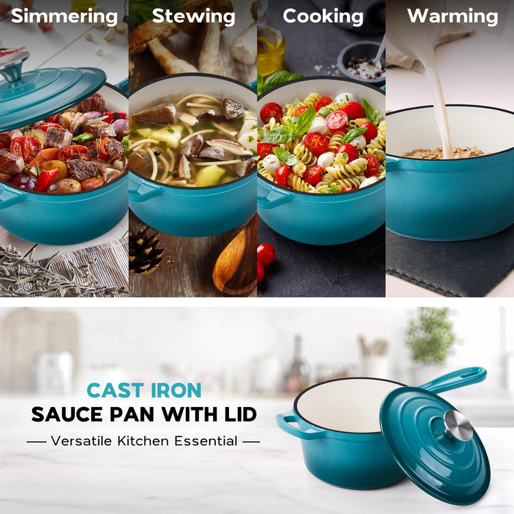 Enameled Cast Iron Sauce Pan