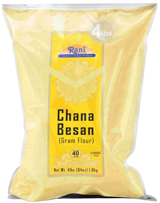 Rani Chana Besan (Chickpeas Flour, Gram) 64oz (4lbs) 1.81kg Bulk ~ All Natural | Vegan | Gluten Friendly | NON-GMO | Kosher | Indian Origin - Nestoria