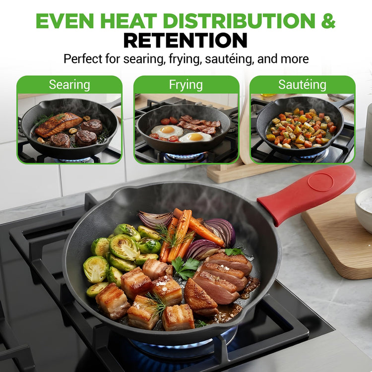 3pc Cast Iron Skillets