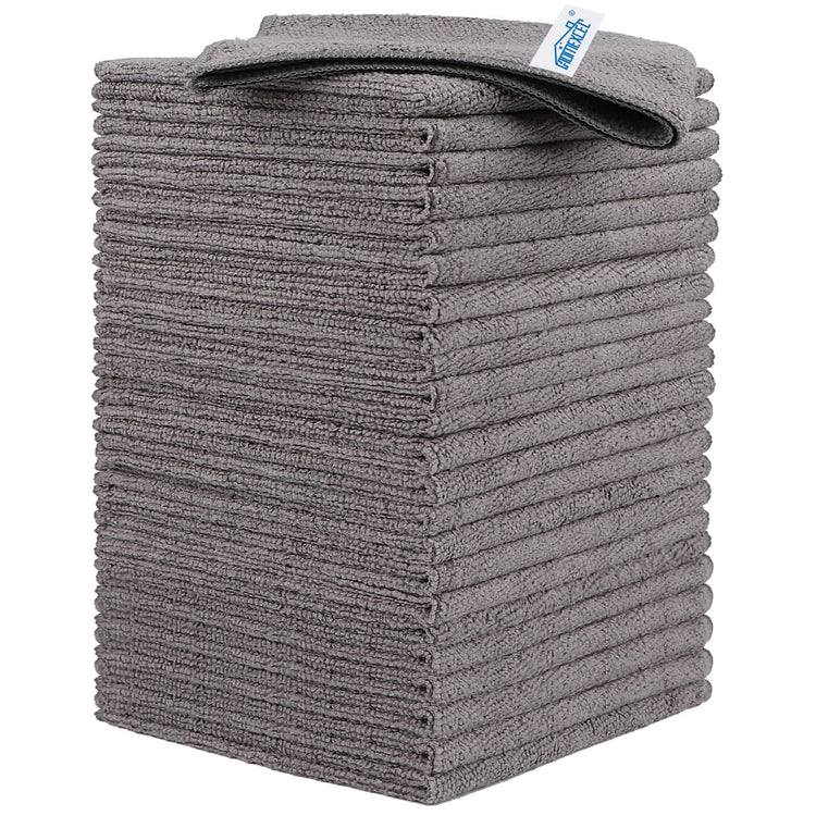 Grey Microfiber Cleaning Cloth (24 Count)
