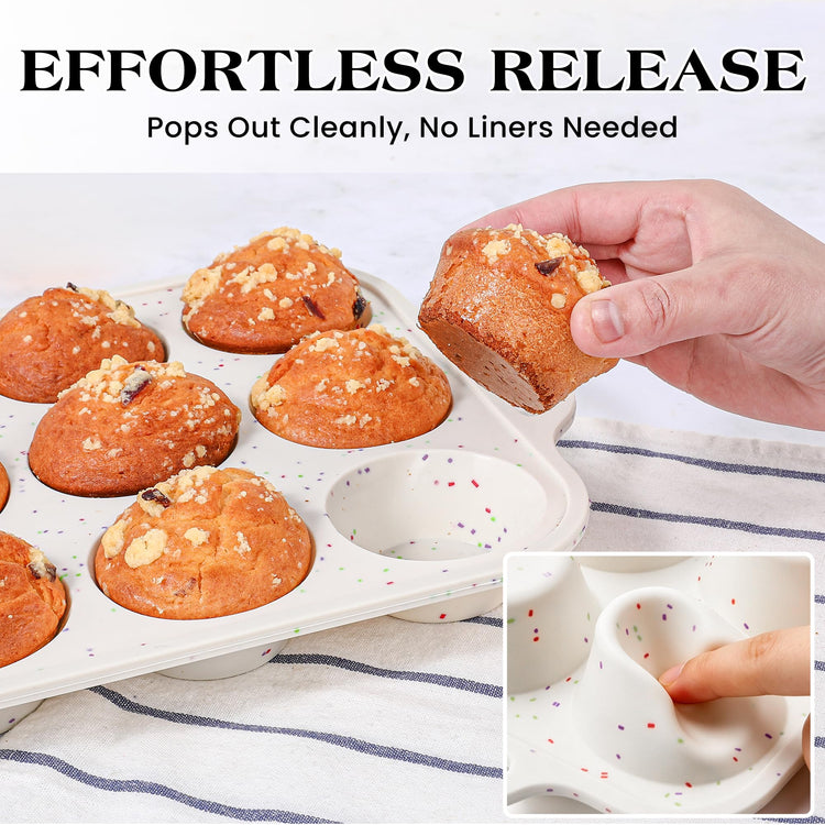 Silicone Muffin Pan with Metal Frame