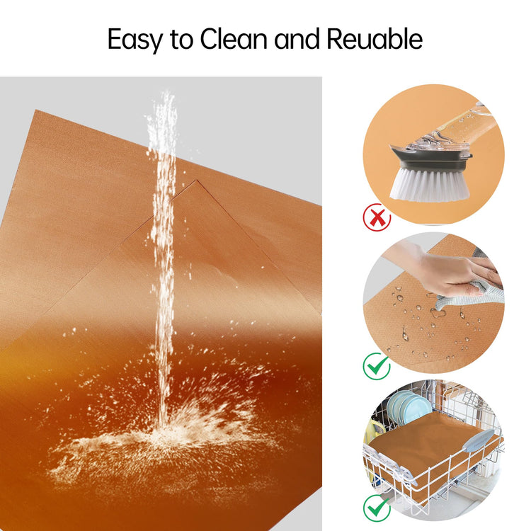 2 Pack Thickened Copper Oven Liners for Bottom of Oven BPA & PFOA Free (2 Count)