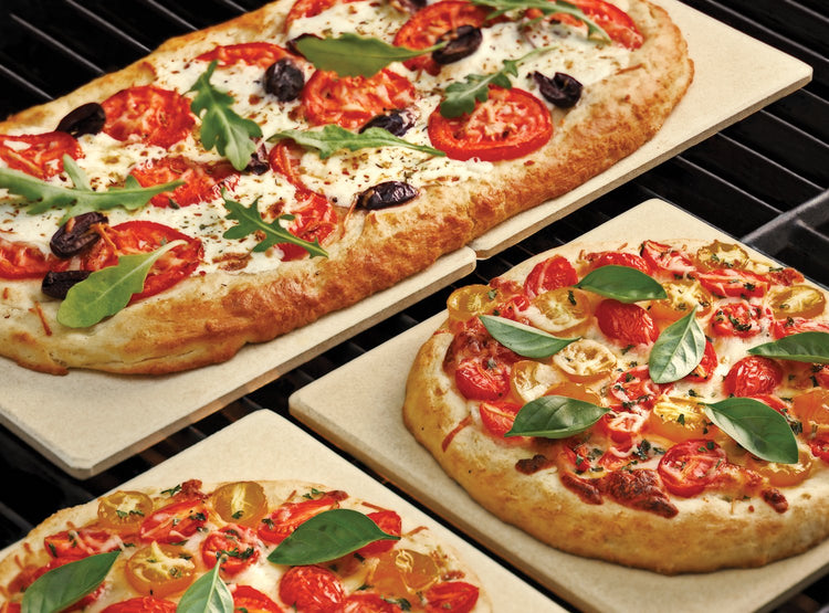 Pizza Grill Stone Tiles For Oven and Grill (4 Count)
