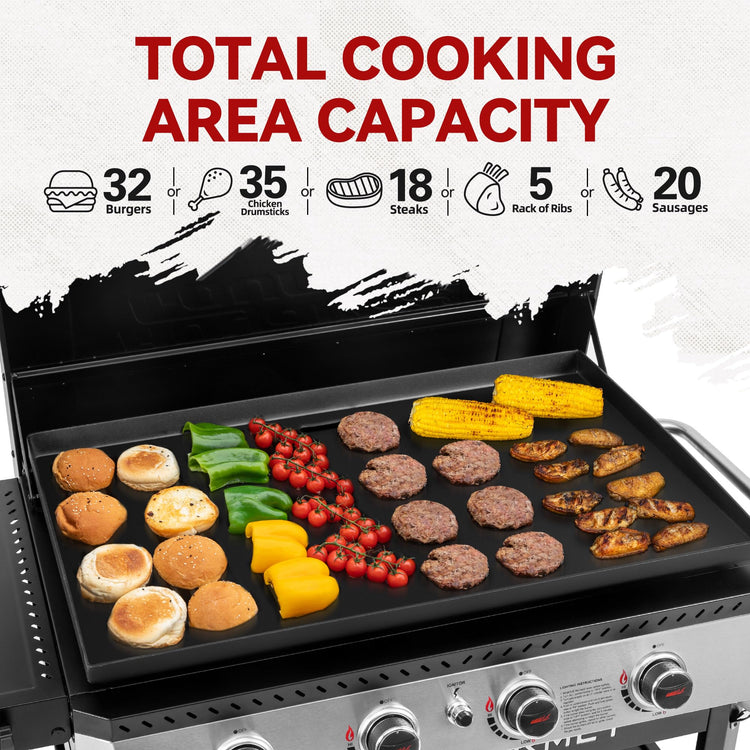 GB4008T 4 Burner Propane Gas Griddle