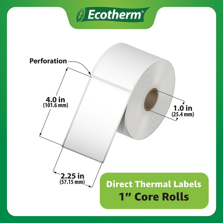 2.25" x 4" Thermal Labels (1440 Count)