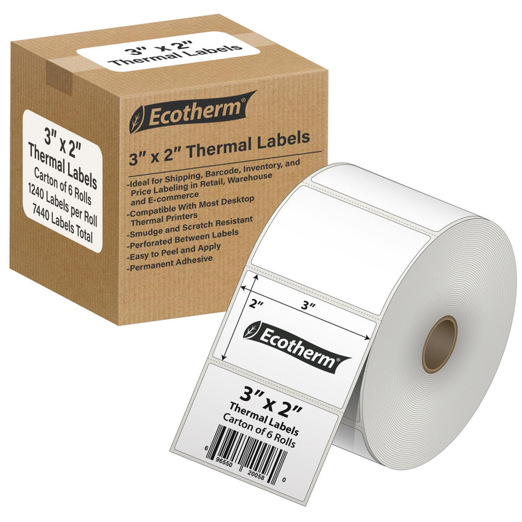 3" x 2" Thermal Labels (7440 Count)