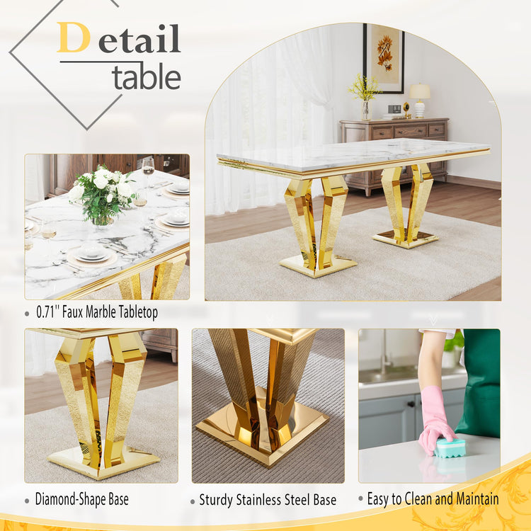 7 Piece Luxury Dining Room Set