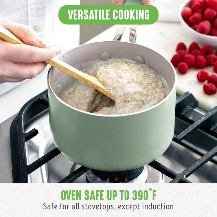 2 Quart Nonstick Saucepan with Lid