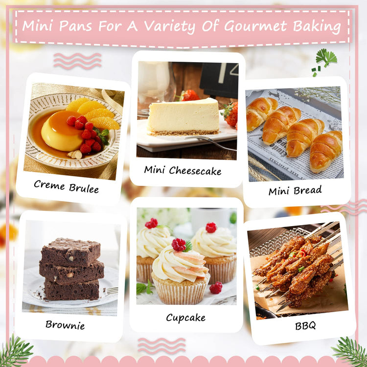 Mini Loaf Cake Pans with Lids 100 Pack (6.8 Fl Oz)