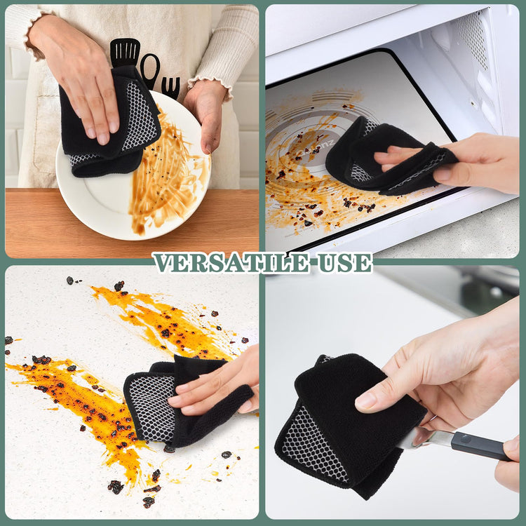 Dish Cloth for Washing Dishes Kitchen Washcloth Cleaning Cloth (10 Count)