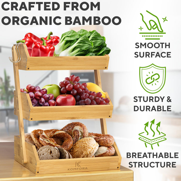 Bamboo Fruit Basket 3