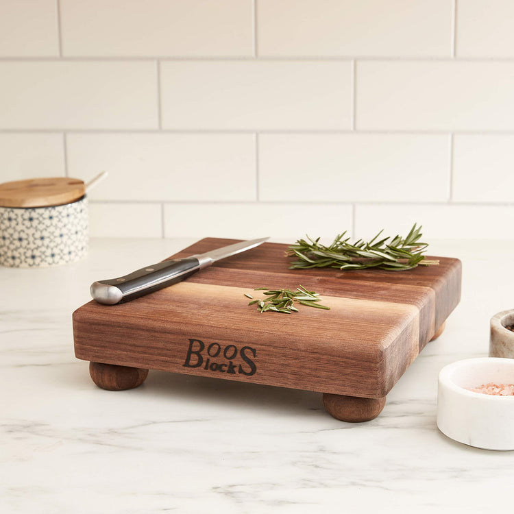 B Series Square Wooden Walnut Cutting Board 9”x9”