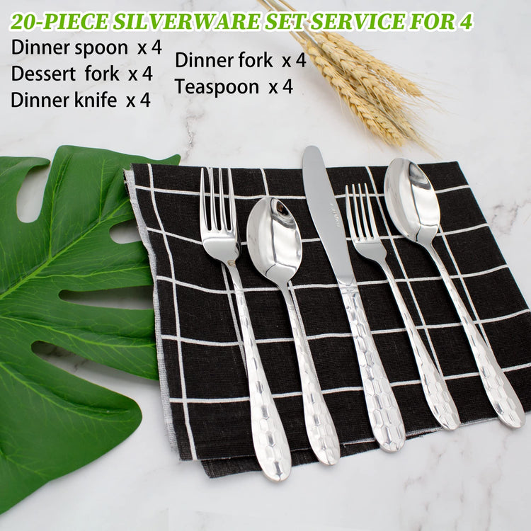 20 Piece Silverware Set