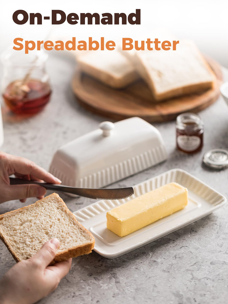 Ceramic Butter Dish with Lid