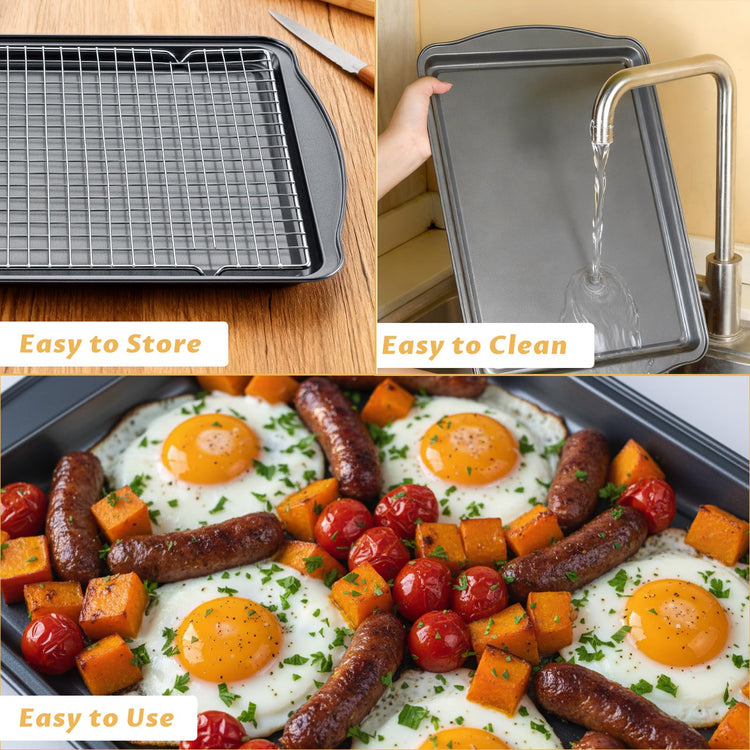 Baking Sheet with Cooling Racks (4 Count)