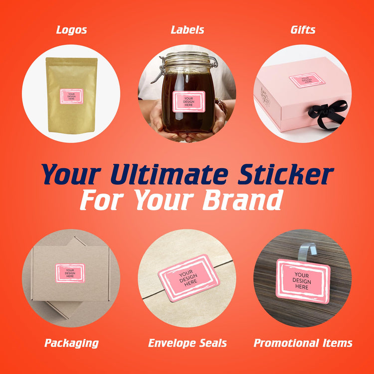 Custom Vinyl Stickers Your Image (100 Count)