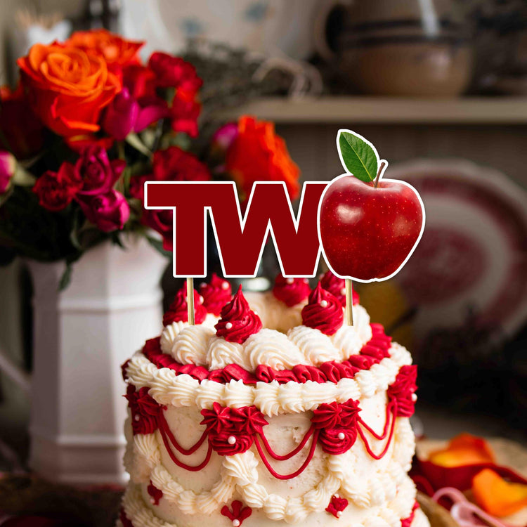 Apple Two Cake Topper
