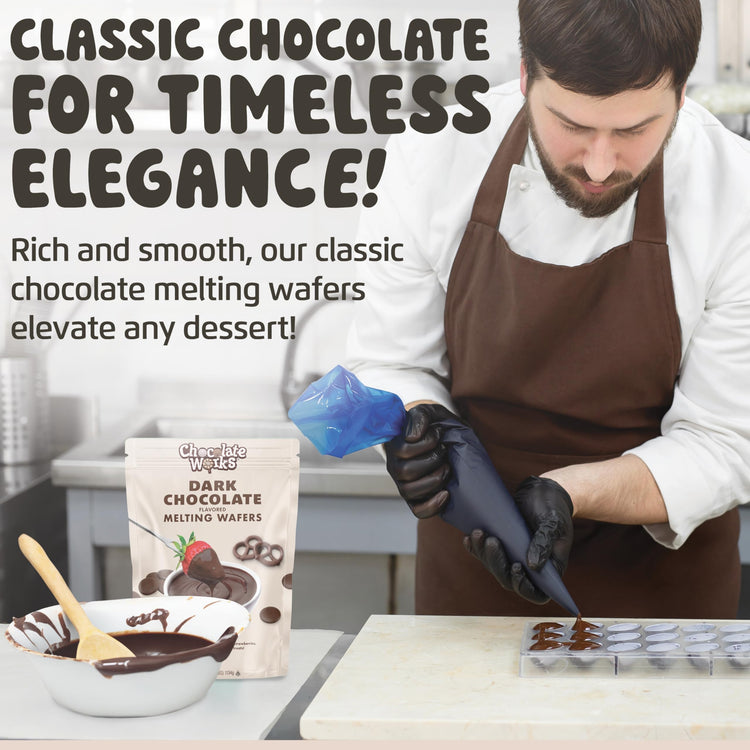 Dark Chocolate Melting Chocolate Wafers (40 Ounce)