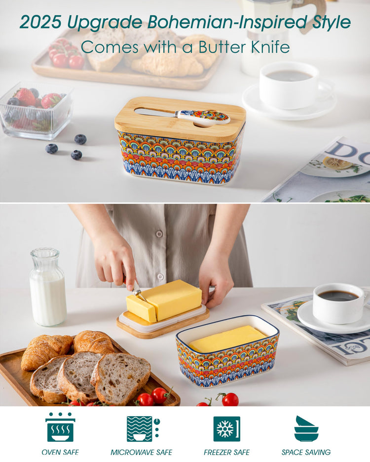 6.5" Butter Dish with Lid