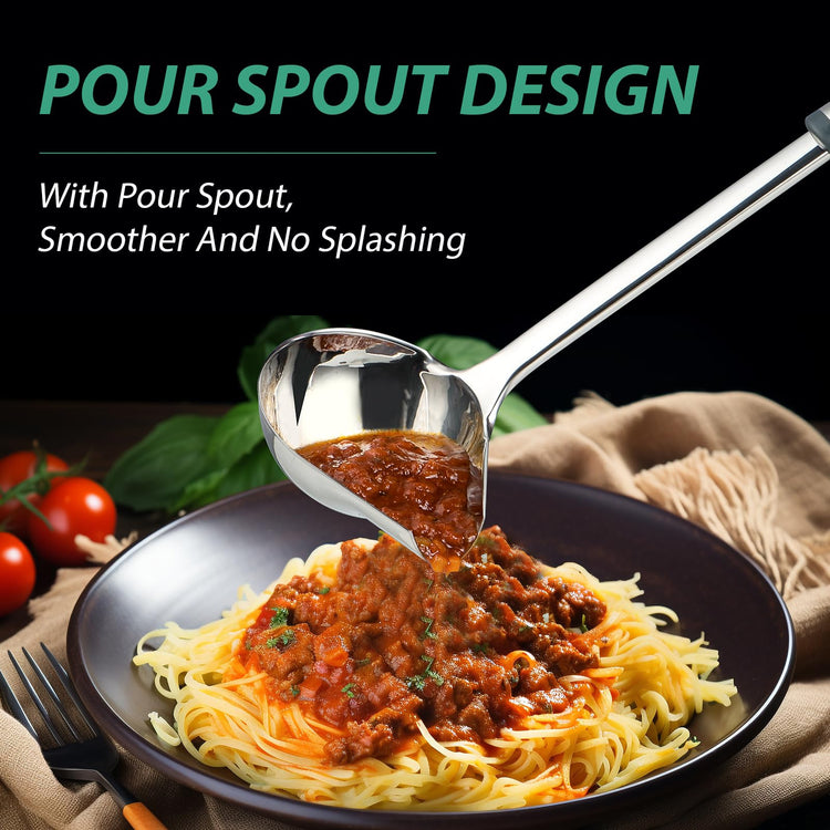 Large Gravy Ladle with Spout